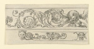 Plate from Frises, Feuillages et Grotesques (Friezes, Foliage and Grotesques)