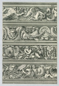 Plate from Frises pour les architraves, cornices, et autres ornements d'architecture (Friezes Intended for Ornamenting Architecture, Cornices, and Other Architectural Elements)