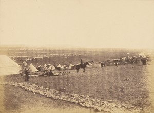 Plateau before Sebastopol, Turkish tents in the distance.