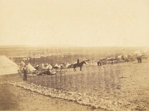 Plateau before Sebastopol, Turkish Tents in the distance.