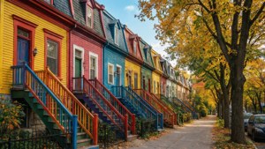 Plateau Colorful Houses