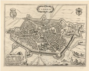 Plattegrond van Cambrai (Kamerijk)