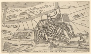 Plattegrond van Danzig