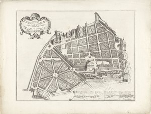 Plattegrond van de tuin van hertog Girolamo Mattei