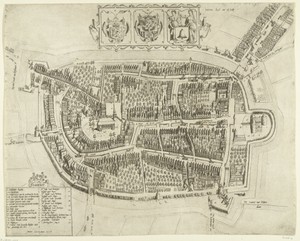 Plattegrond van Franeker, 1598