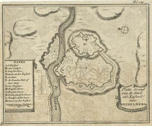 Plattegrond van Heidelberg