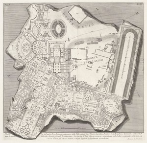 Plattegrond van het Forum Romanum
