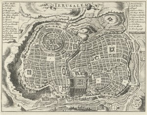 Plattegrond van Jeruzalem