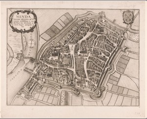 Plattegrond van Minden