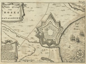 Plattegrond van Rosas