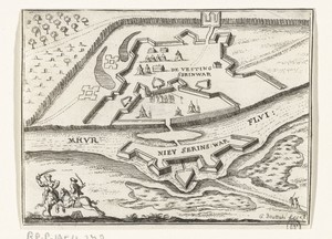Plattegrond van Zrin en Novi Zrin