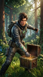Player Reaching Chest