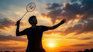 Player Silhouette at Sunset