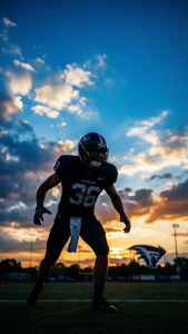 Player Silhouette at Sunset
