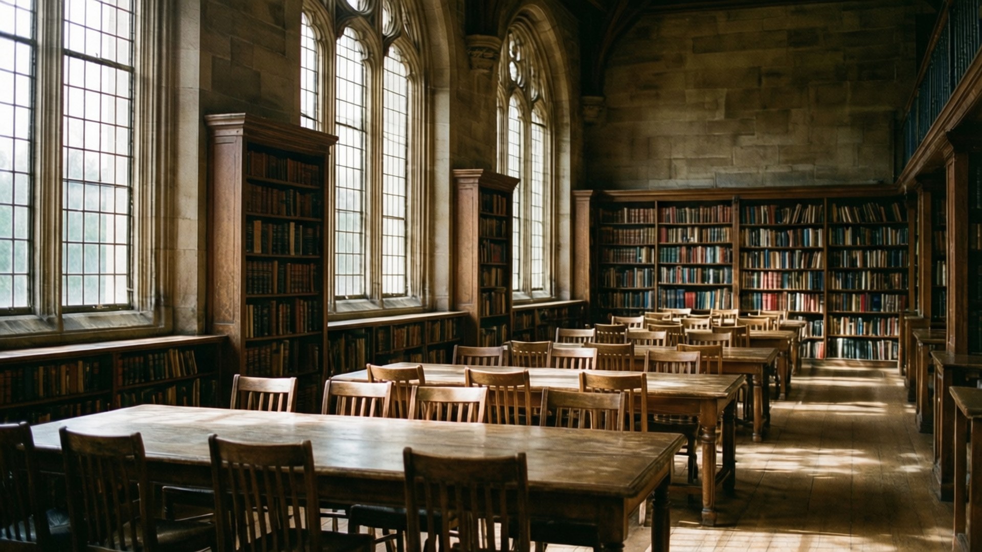 Playfair Library Scholars by Wallpapers.art Studio