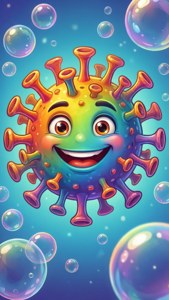 Playful Cartoon Virus