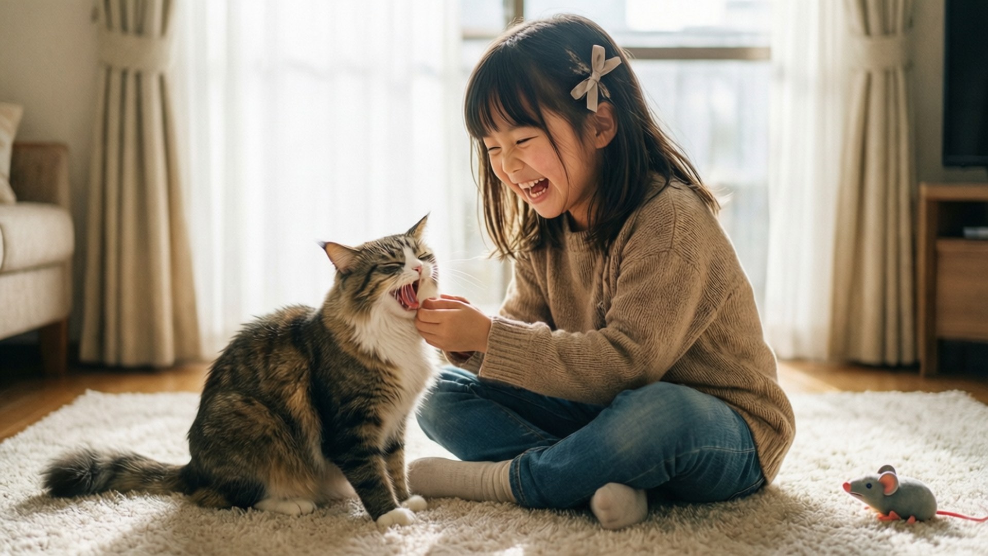 Playful Cat Mahiro by Wallpapers.art Studio