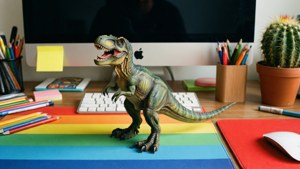 Playful Dinosaur Desk