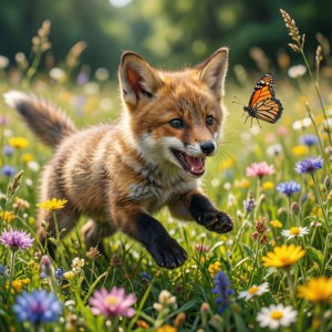 Playful Fox Cub