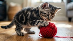 Playful Kitten Yarn