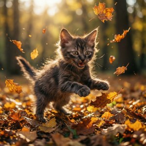 Playful Lykoi Kitten