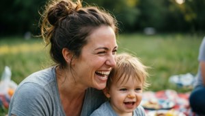 Playful Mom Bun Picnic