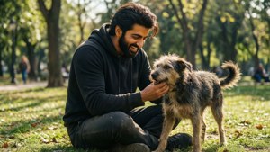 Playful Park Dog Love