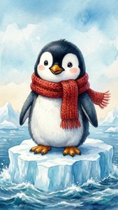 Playful Penguin Scarf