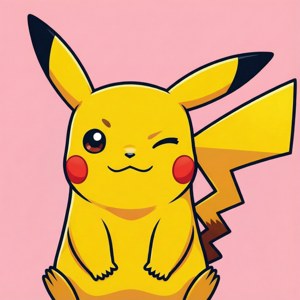 Playful Pikachu Wink