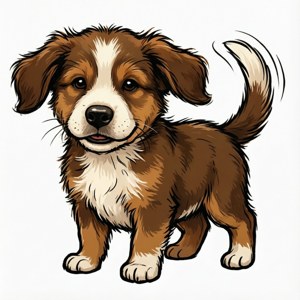 Playful Puppy Clipart