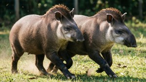 Playful Tapirs