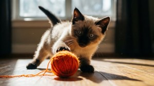 Playful Yarn Chase