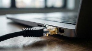 Plugging In Ethernet Cable