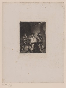 Plunderaars in een kerk