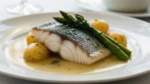 Poached Halibut with Wine