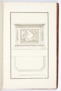 POELE dans le genre modern, à pans coupés, avec bas-relief, au choix des personnes