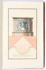 POELE formant encoignure et orné de figures en bas-reliefs
