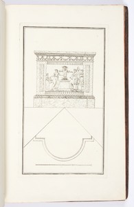 POELE formant encoignure et orné de figures en bas-reliefs