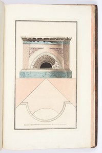 Poele pour être placé dans un angle ou dans une niche, avec voussure ornée de caissons