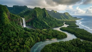 Pohnpei Mountain Waterfall