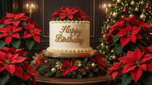 Poinsettia Birthday Luxe