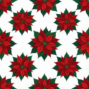 Poinsettia Seamless Pattern