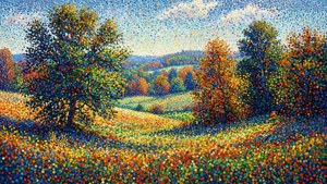 Pointillist Landscape