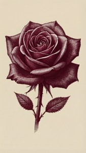 Pointillist Rose