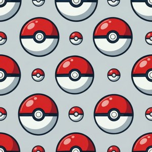 Pokeball Repeating Pattern