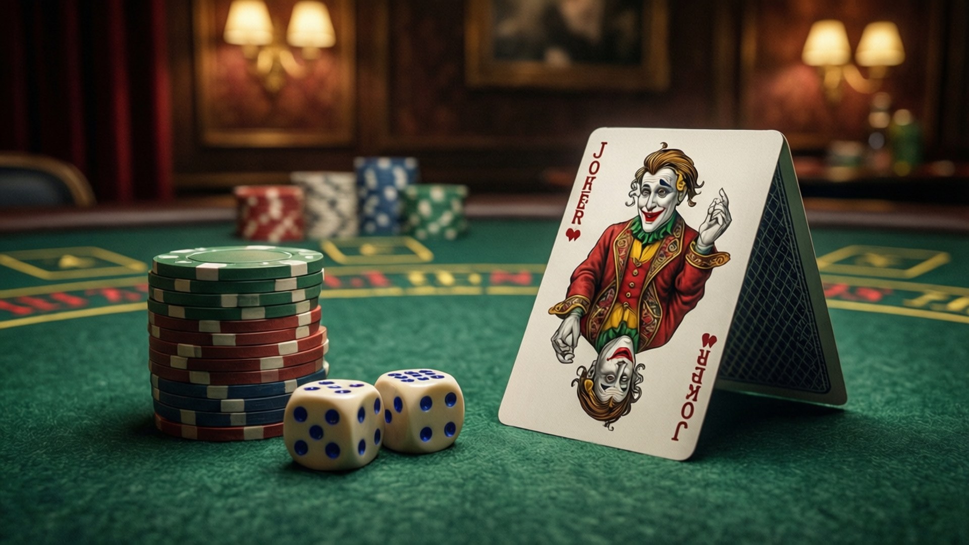 Poker Table Gamble by Wallpapers.art Studio
