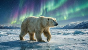 Polar Bear Aurora