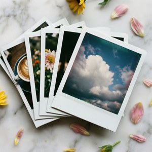 Polaroid Flat Lay