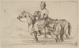 Polish Attendant with Two Horses