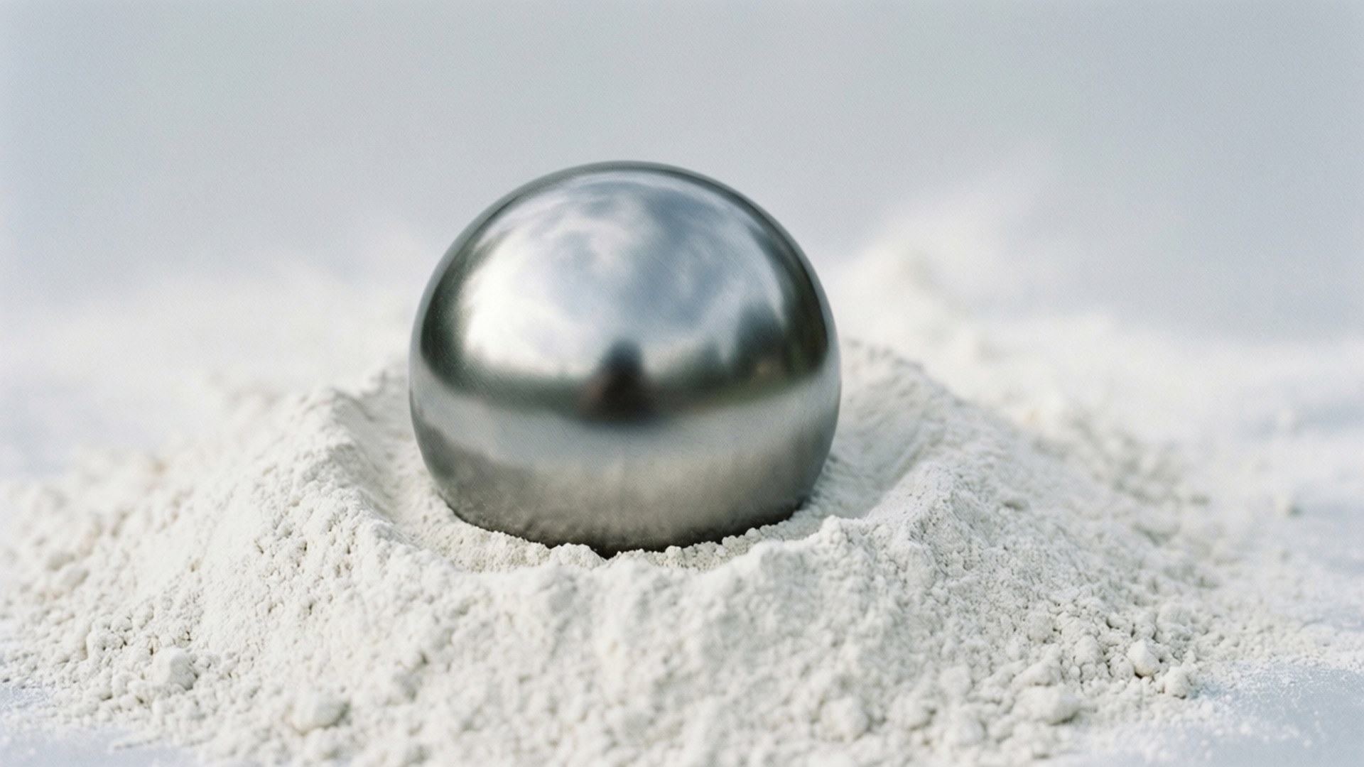 Polished Magnesium Sphere by Wallpapers.art Studio